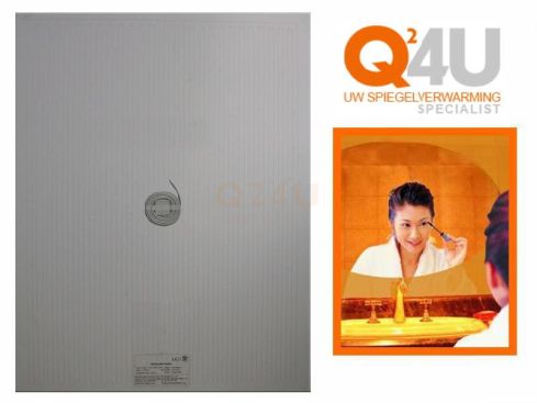 Badkamer spiegelverwarming, rechthoek. 770 x 2055 mm, 230 volt