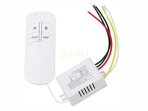 Draadloze schakelaar / afstandsbediening voor 1x 230 volt, (max 200 watt)