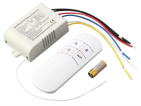 Draadloze schakelaar / afstandsbediening voor 3x 230 volt, (max 600 watt)