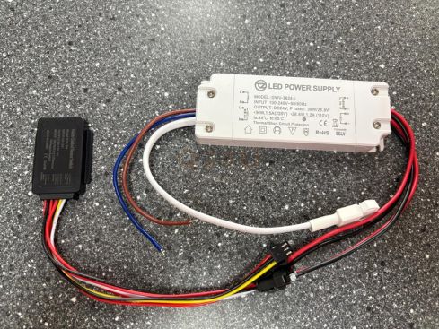 24v 3A 36 watt LED driver touch sensor - schakelaar - 230 volt output - Model: GWV-3624-L