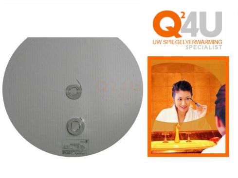 Rond 900 mm met vlakke kant. 230 volt - 80 cm kabel