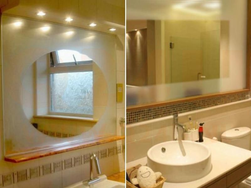 Badkamer spiegelverwarming Rond 700 mm, 70 cm 230 volt