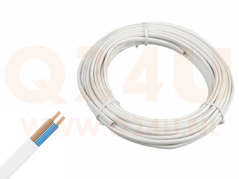 12 / 24 / 230 volt kabel, 2 aderig, per 2 meter