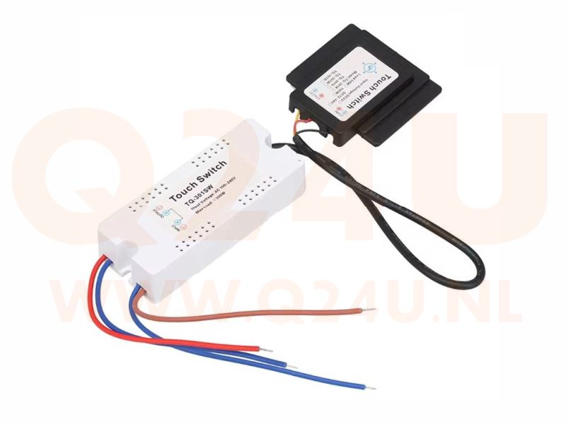 Touch schakelaar 230 volt, max 300 watt – model XD-621 - TQ-301SW