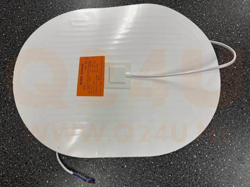 Badkamer spiegelverwarming Rechthoek 400 x 500 230 volt