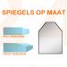 Spiegel op maat 4 mm met schuine kant (poly geslepen)