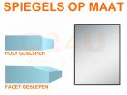 Spiegel op maat 6 mm rechthoek (Poly geslepen)